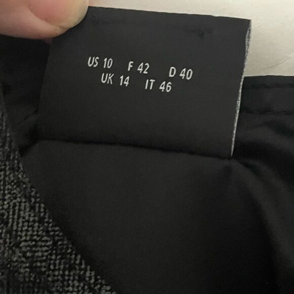 AKRIS Black Mountain Ash Metallic Bodycon 100% Lamb Leather Sleeveless Dress 10 - Picture 7 of 11